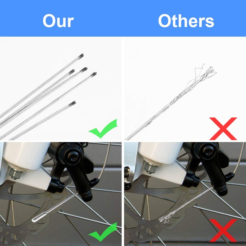 Hapleby 10PCS Premium Bike Brake Cable, Professional Bicycle brake line for Mountain, Free For End Caps and End Ferrule - Image 3